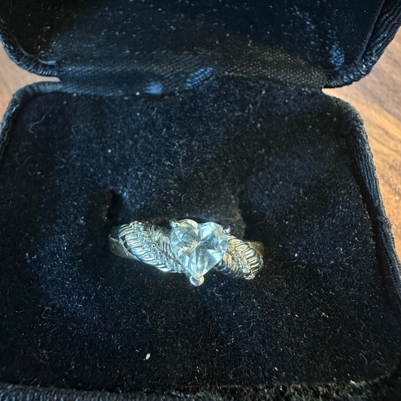 "Your Wings Were Ready" White Topaz Remembrance Ring | Size 6.5 - Picture 1 of 11